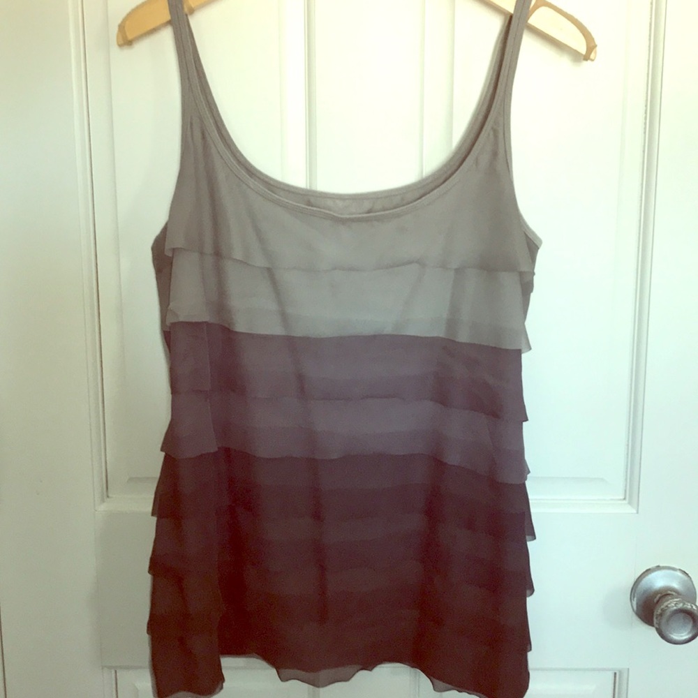 Women’s  tank top ombré grey size xl